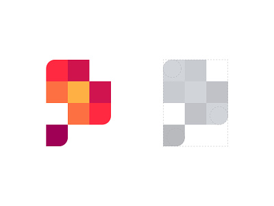 Unused Letter P pixel logo design