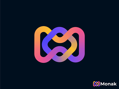 Logo design letter M logo unused