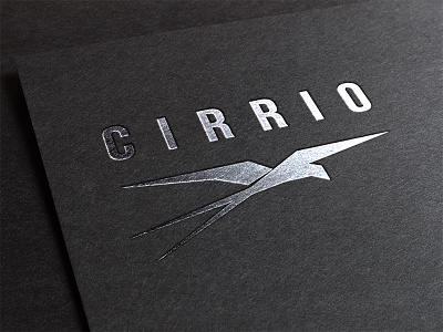 Cirrio Logo bird cloud hosting logo mockup