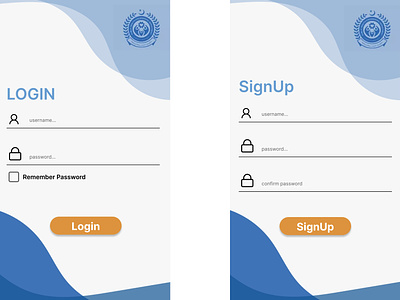 Login and Signup Page Design