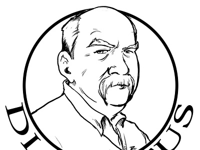 Wilford Brimley illustration