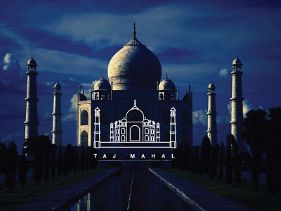Icon - Taj Mahal architecture heritage icon india mahal monumnet taj vector