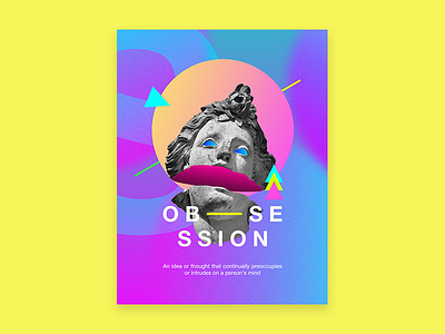 Obsession baugasm design gradients graphic graphicdesign type typography vector