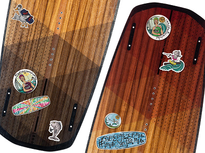 Wakeboard stickers