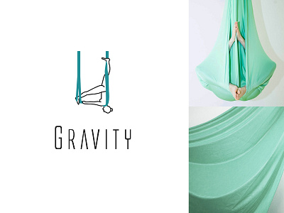 Logo for aerial yoga studio branding design graphic design logo vector