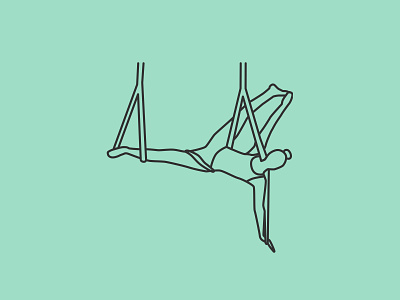 Aerial yoga branding design graphic design logo