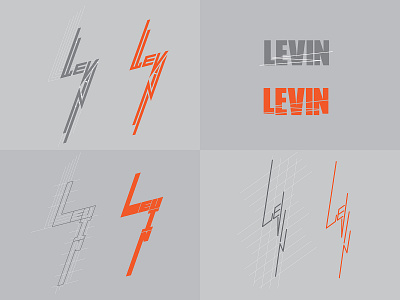 Levin design typography vector