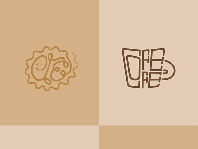 Coffee and pie design graphic design typography vector