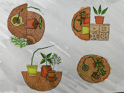 Vegetation design illustration