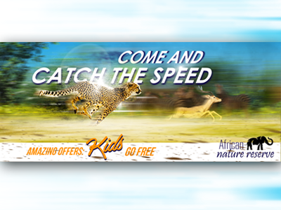 National Park Advert #1 ( Catch The Speed) afrcianwildlife branding digitalart graphicdesign advertisment motion specialeffects speed