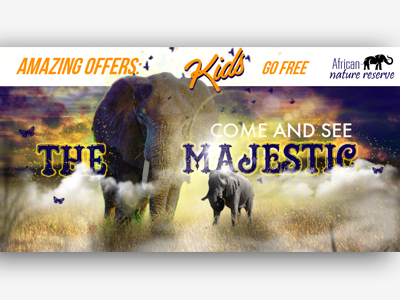 National Park Advert #2 ( See The Majestic) advertisement design effects elephant graphics photoshop