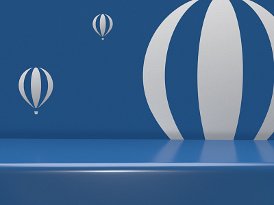 Business as light as a balloon brand mark.