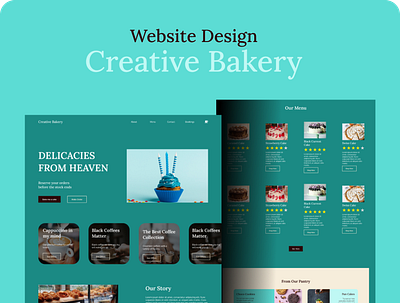 Creative Bakery: Website Design for Bakery bakery website branding ui ux website website design