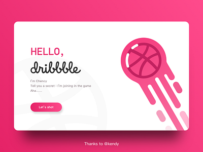 Hello Dribbble dribbble