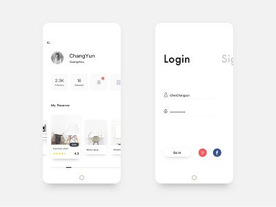 White 03 app login ui