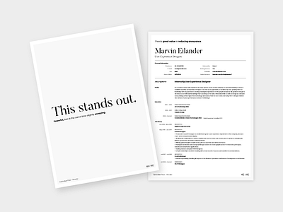 Resume clean ui cv design minimal minimalist monochromatic resume resume cv