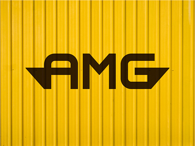 AMG shipping logo amg branding design graphic design isotype letter logo mark shipping ui ux vector