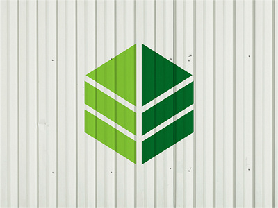 cube leaf logo branding cube design graphic design green illustration isotype leaf logo mark ui ux vector