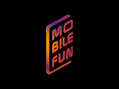 Mobilefun logo branding design fun graphic design illustration isotype logo mark mobile ui ux vector