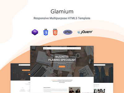 Glamium - One Page Multipurpose HTML5 Template