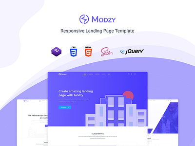 Modzy - React Landing Page Template