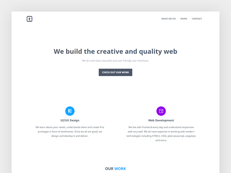 Landing Page by Themesdesign on Dribbble