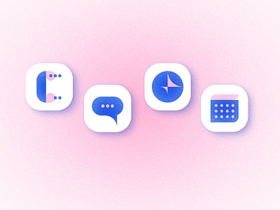 #dailyui005 – app icons app app icons bahaus concept daily ui dailyui design figma geometric geometry gradient icons noise ui