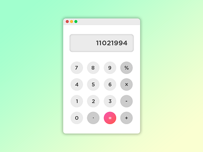 CALCULATOR 004 calculator dailyui ui