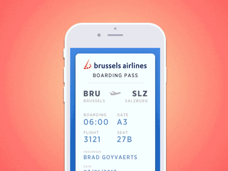 BOARDING PASS boarding dailyui dailyui024 dailyuichallenge design pass ui uidesign