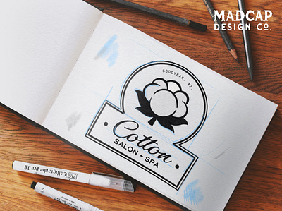Cotton Salon Logo Design adobe illustrator art branding clean design designwork digital art dribbble freelance illustration logo logodesign salon