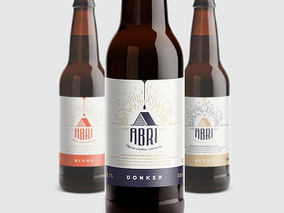 Abri Beer a abri beer beer label capital eskader fre lemmens hideout identity logo logo design serif