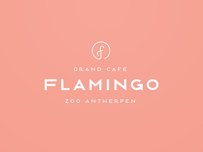 Flamingo Logo animal ceiling deco flamingo flat fresco grand cafe graphic illustration interior graphics logo zoo
