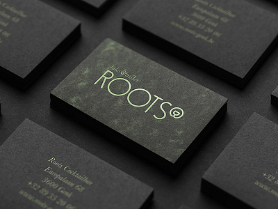 Roots bar botanical cocktail bar cocktails font font design illustration logo marbling roots stationery typeface