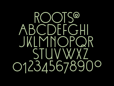 Roots Font bar botanical cocktail bar cocktails font font design illustration logo marbling roots stationery typeface