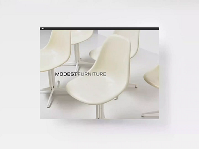 MODEST Furniture Web UI branding classics danish design design classics furniture identity minimal minimalism modernism ui ui design user interface ux vintage webdesign webshop website white space