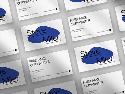 Freelance Copywriter business card template