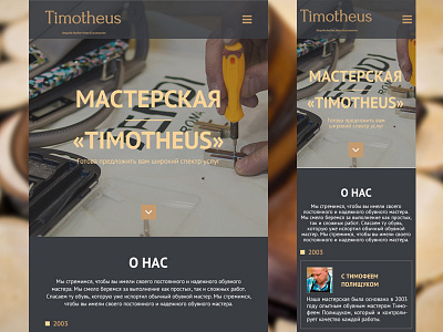 Timotheus design mocke ui up web