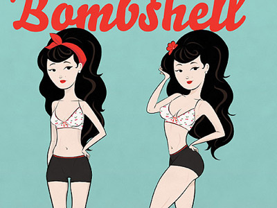Bony to Bombshell body bombshell bony fitness illustrated illustration nutrition shape