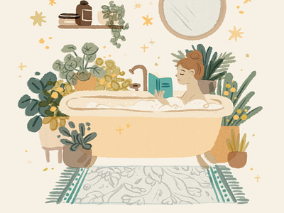 Slow down living | take a bath