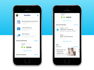 Health App UI