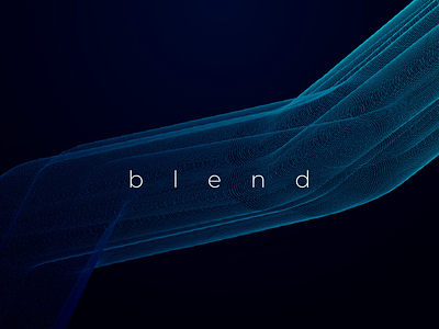 Blend. blend gradient graphic illustrator macbook modern typography vector