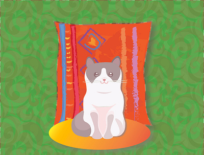 Boho Cat cat graphic design illustration