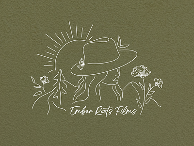 Logo for Ember Roots Films branding graphic design illustration logo nature outdoor outdoorsy design