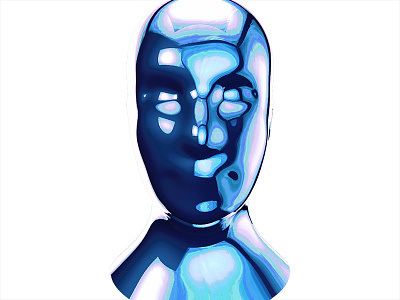 #09 abstract art cinema 4d daily face head lut photoshop render