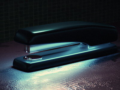 #22 cinema 4d corona metal render stapler