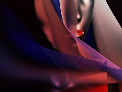 Russian Witch Hunt / Day 01 4d abstract cinema daily render flag lips photoshop red russian woman