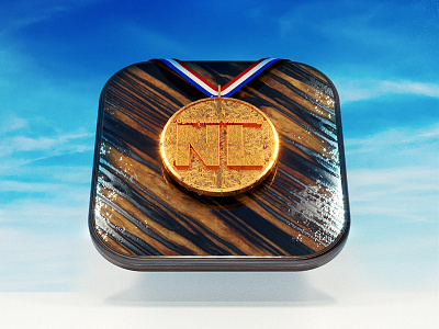 Open water swimming / Day 04 cinema 4d corona fourleaf gold medal render wood