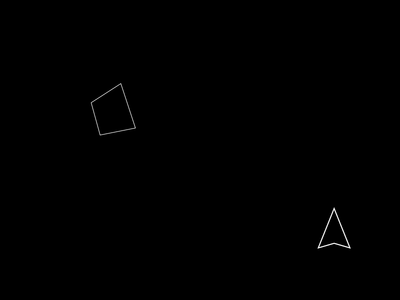 Asteroids [Animated] animation asteroids easter egg outline simple
