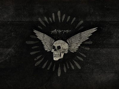 Winged Skull by Joe Clay on Dribbble