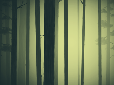 Trees atmosphere drawn foliage forrest green lighting sketch trees
